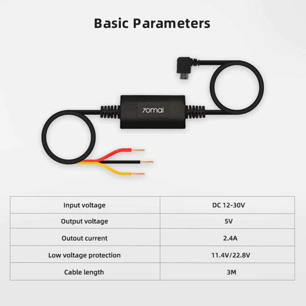 70MAI-HARDWARE-CABLE-KIT-FOR-24H-PARKING-MONITORING