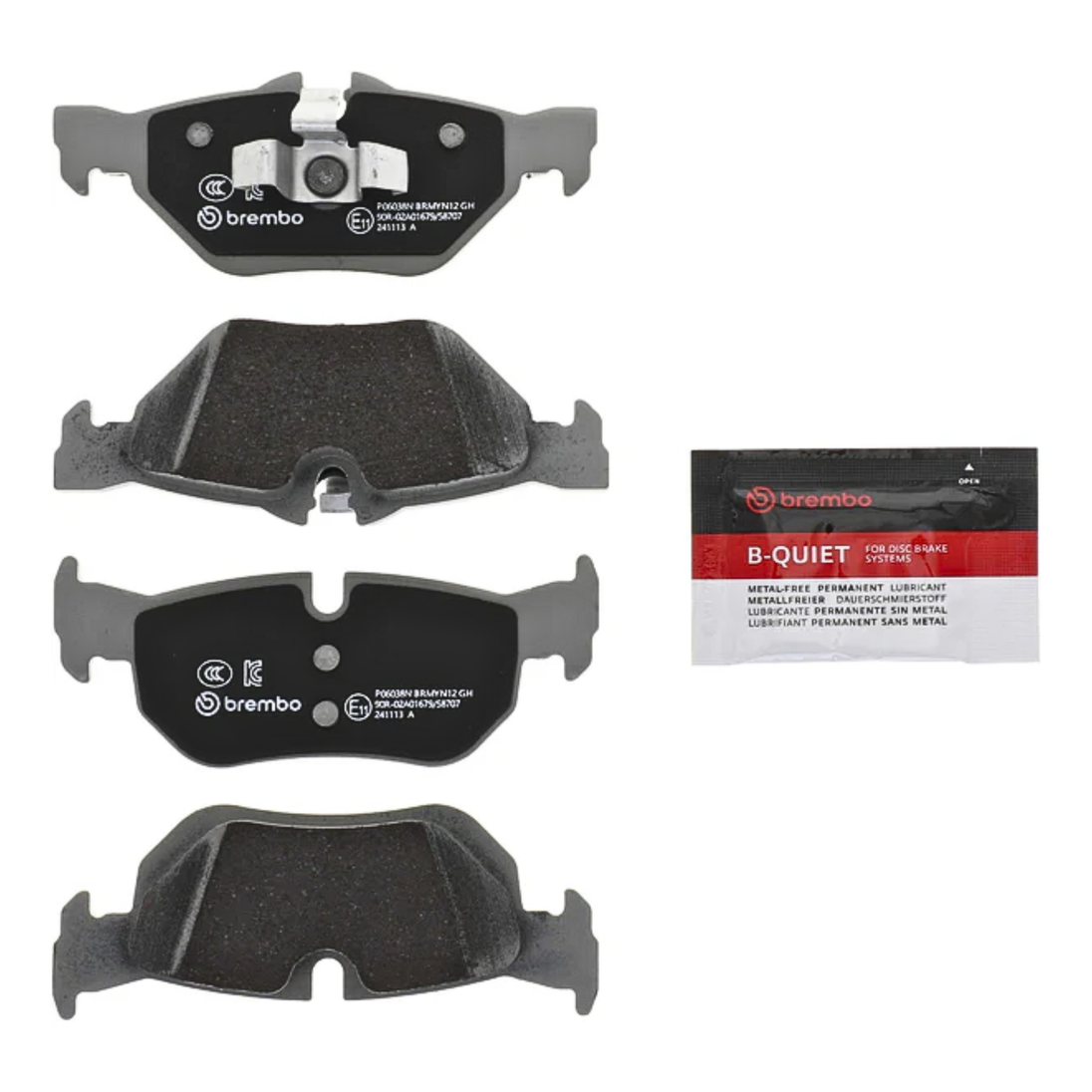 BREMBO P0 60 38N PREMIUM CERAMIC BMW REAR BRAKE PAD