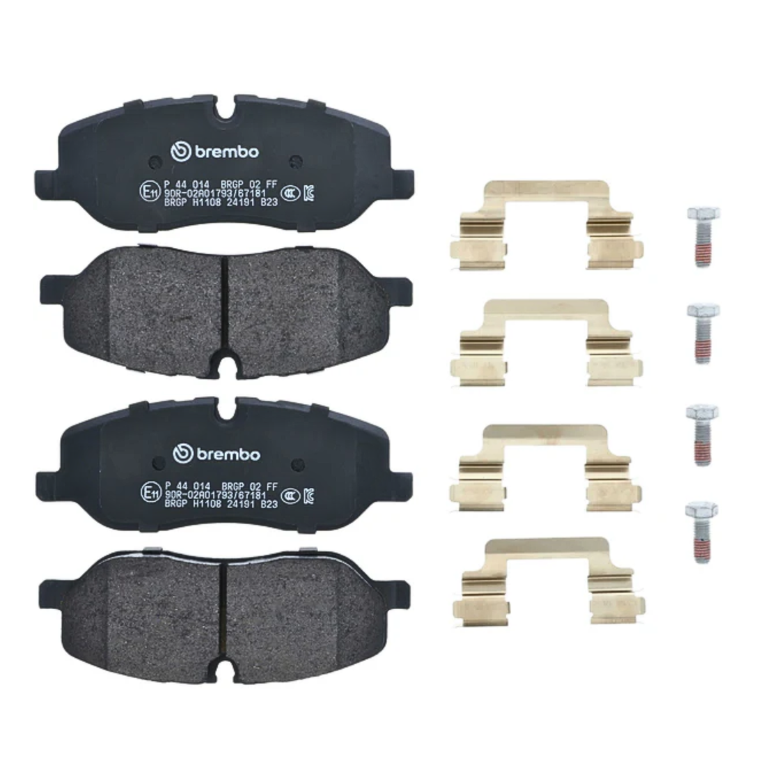 BREMBO P 44 014 LOW-METALIC LAND ROVER FRONT BRAKE PADS