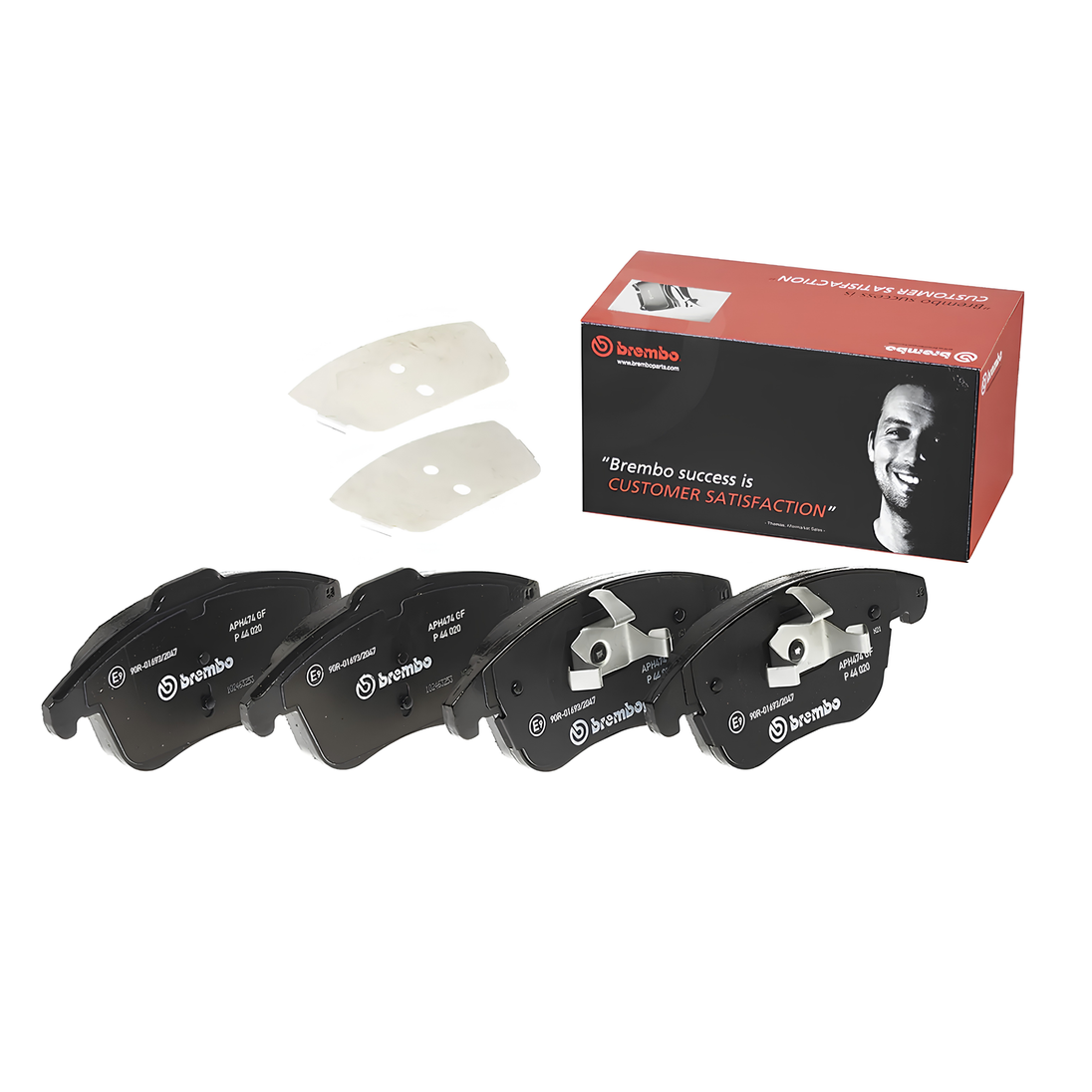 BREMBO P 44 020 LOW-METALIC LAND ROVER FRONT BRAKE PADS
