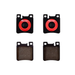 BREMBO P 50 017N PREMIUM CERAMIC MERCEDES BENZ REAR BRAKE PAD
