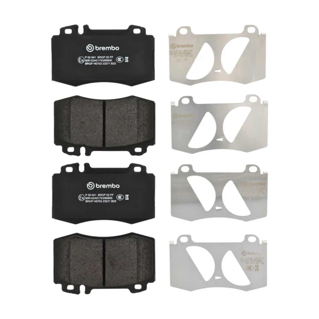BREMBO P 50 041 LOW METALLIC MERCEDES BENZ FRONT BRAKE PAD