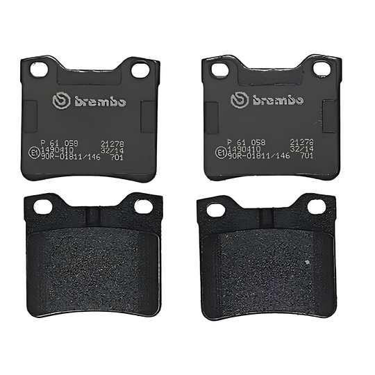 BREMBO P 61 058 PEUGEOT LOW-METALIC REAR BRAKE PAD