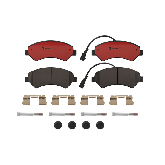 BREMBO P 61 124N PEUGEOT PREMIUM CERAMIC REAR BRAKE PAD