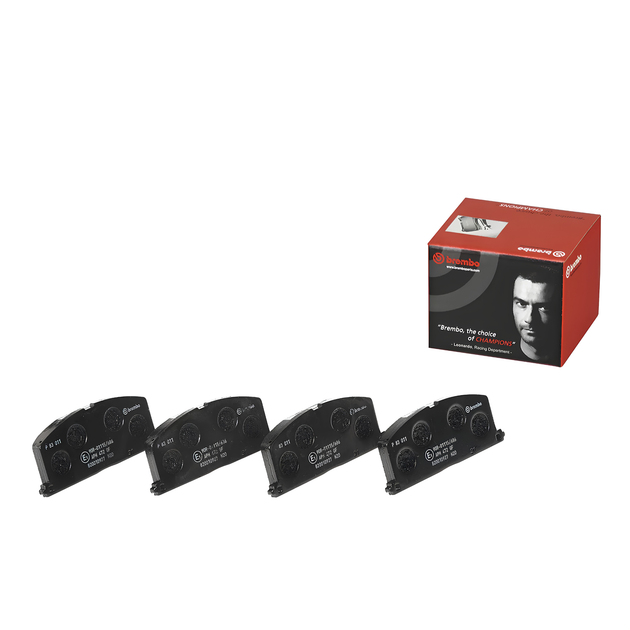 BREMBO P 83 011S TOYOTA SEMI-METALIC RED SHIM FRONT BRAKE PAD