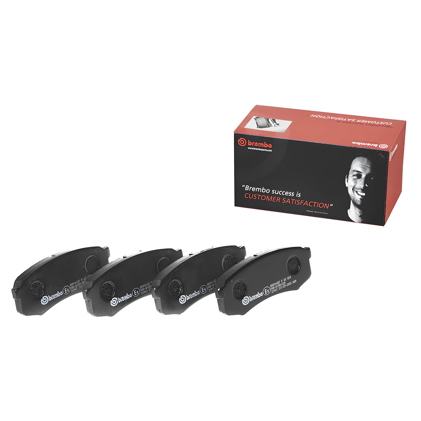 BREMBO P 83 024S TOYOTA SEMI-METALIC RED SHIM REAR BRAKE PAD