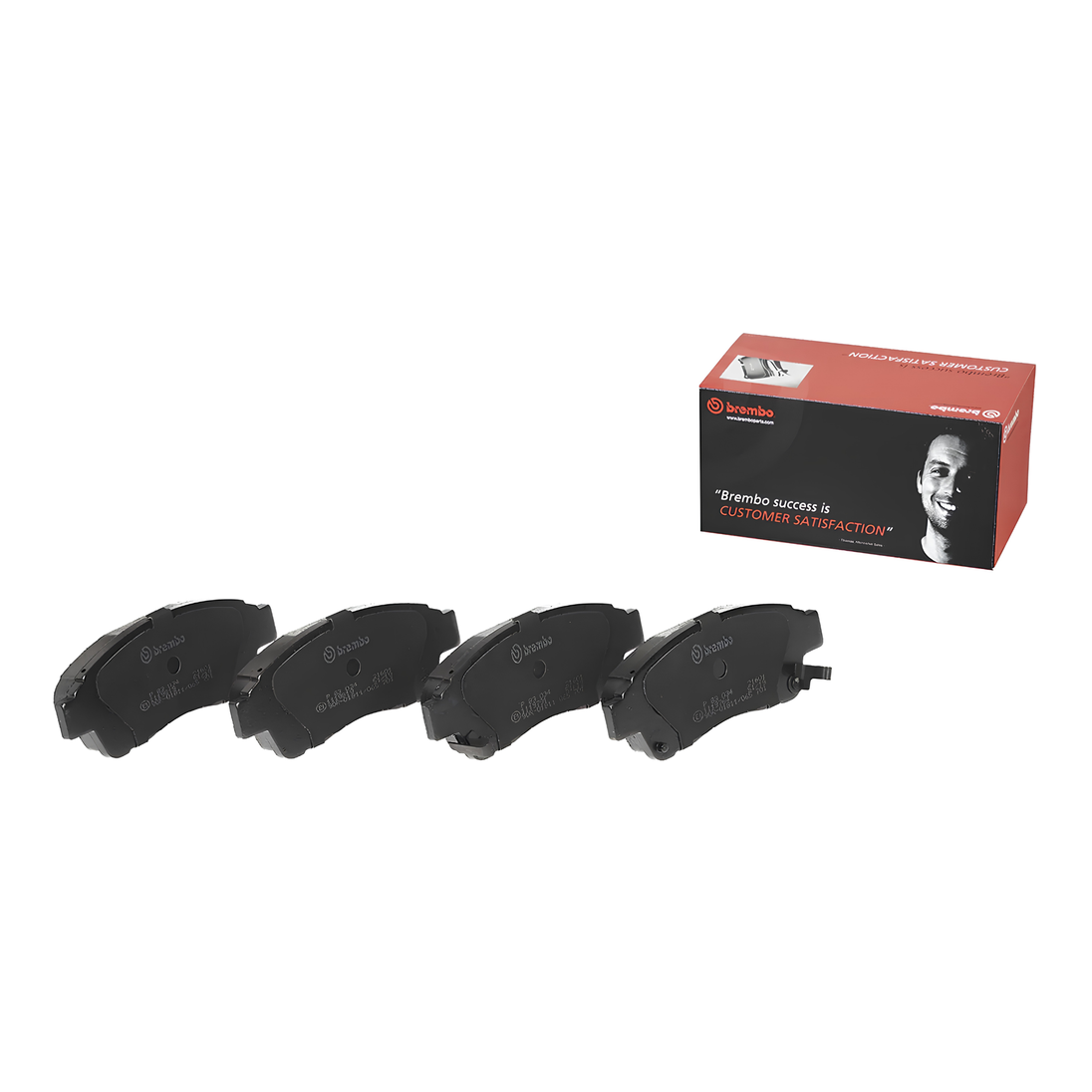 BREMBO P 83 034S TOYOTA SEMI-METALIC RED SHIM FRONT BRAKE PAD