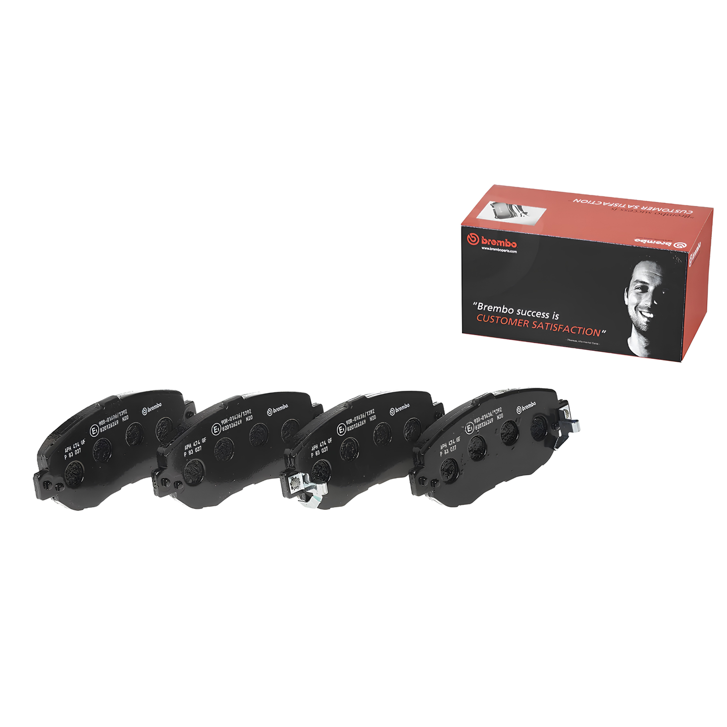 BREMBO P 83 037 TOYOTA LOW-METALIC BLACK SHIM REAR FRONT PAD