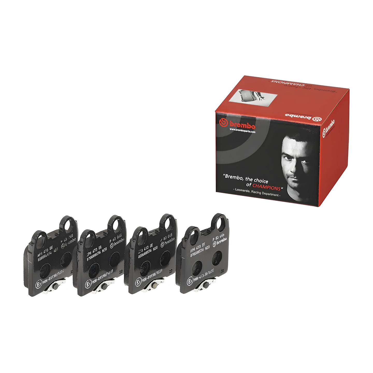 BREMBO P 83 045 TOYOTA LOW-METALIC BLACK SHIM REAR BRAKE PAD