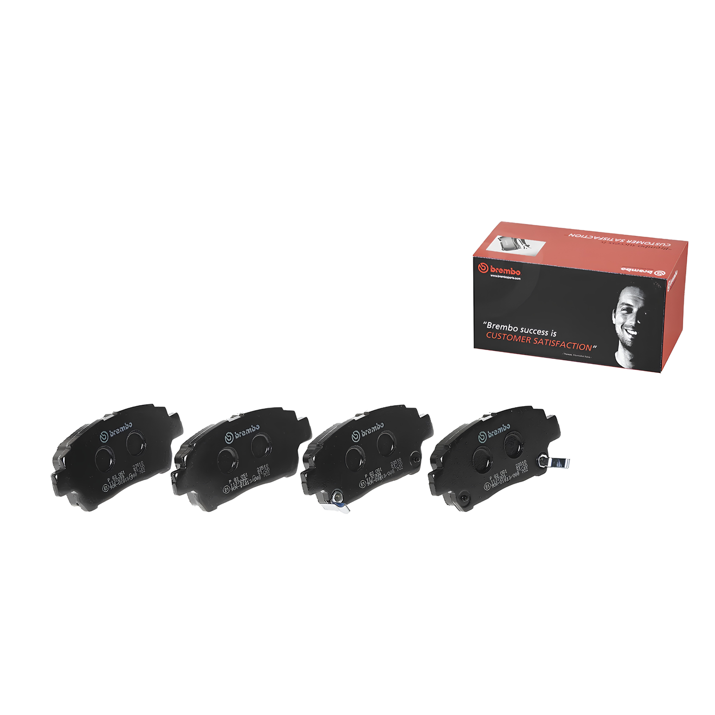 BREMBO P 83 051 TOYOTA LOW-METALIC BLACK SHIM FRONT BRAKE PAD
