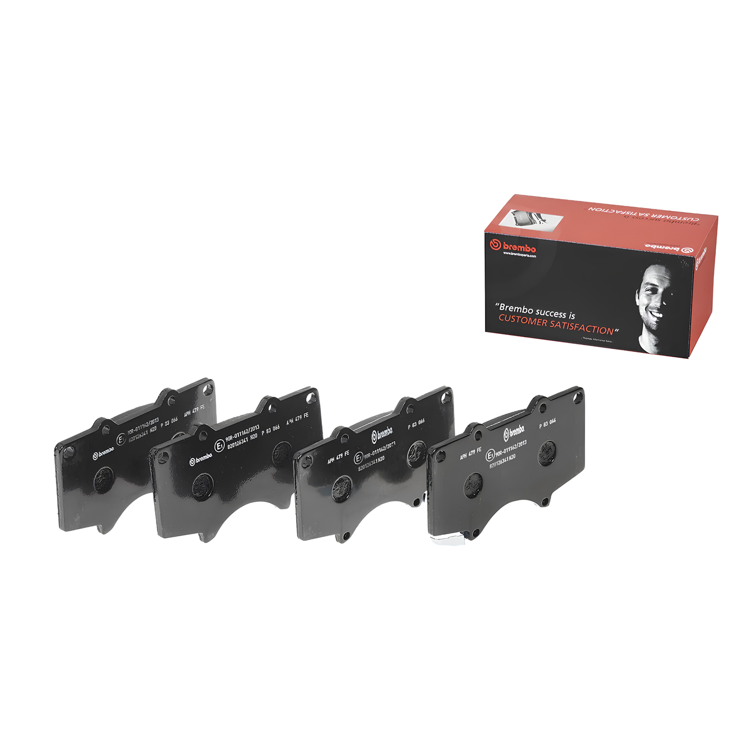 BREMBO P 83 066 TOYOTA LOW-METALIC BLACK SHIM FRONT BRAKE PAD