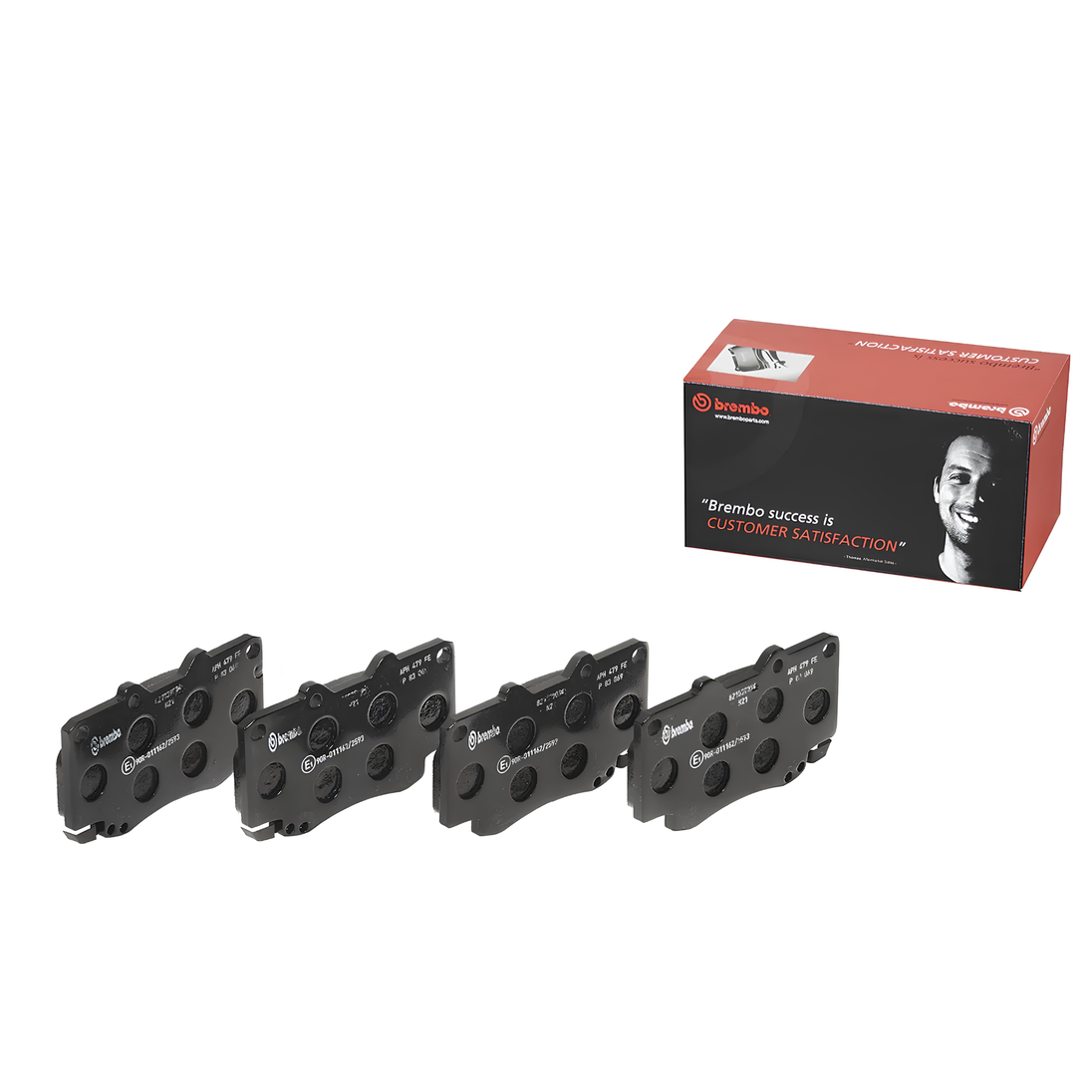 BREMBO P 83 069 TOYOTA LOW-METALIC BLACK SHIM FRONT BRAKE PAD