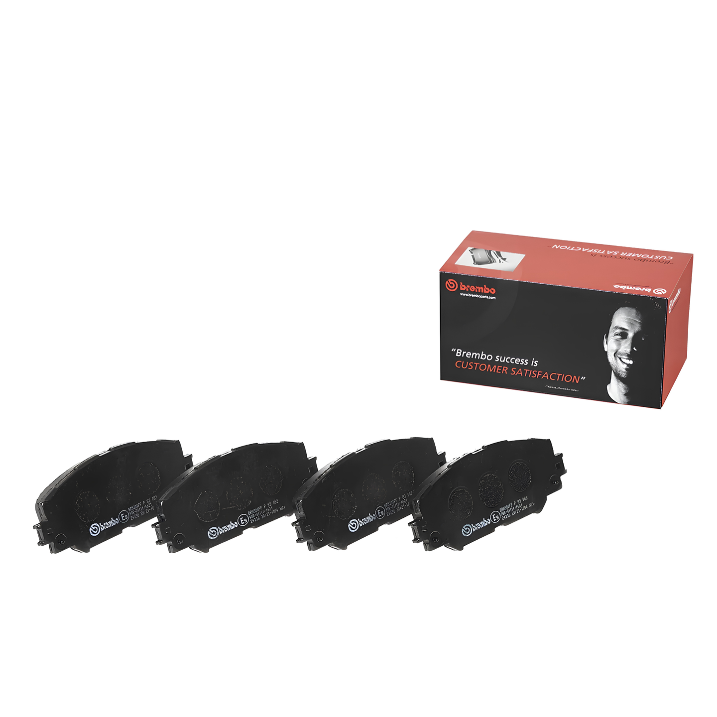 BREMBO P 83 082 TOYOTA LOW-METALIC BLACK SHIM FRONT BRAKE PAD