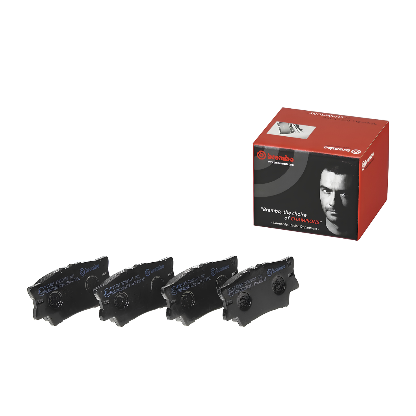 BREMBO P 83 089 TOYOTA LOW-METALIC BLACK SHIM REAR BRAKE PAD