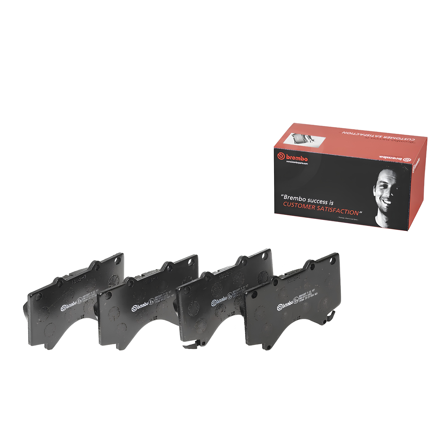 BREMBO P 83 107 TOYOTA LOW-METALIC BLACK SHIM FRONT BRAKE PAD