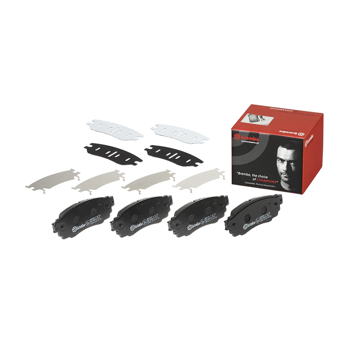 BREMBO P 83 160 TOYOTA LOW-METALIC BLACK SHIM REAR BRAKE PAD