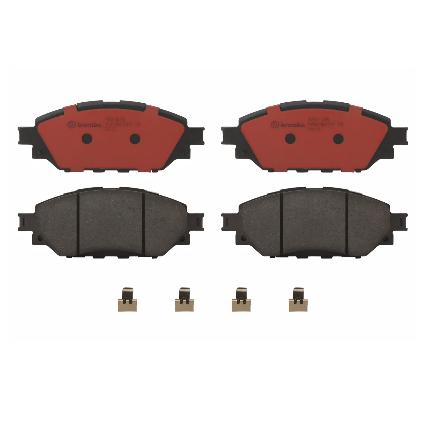 BREMBO P 83 167N TOYOTA PREMIUM CERAMIC FRONT BRAKE PAD