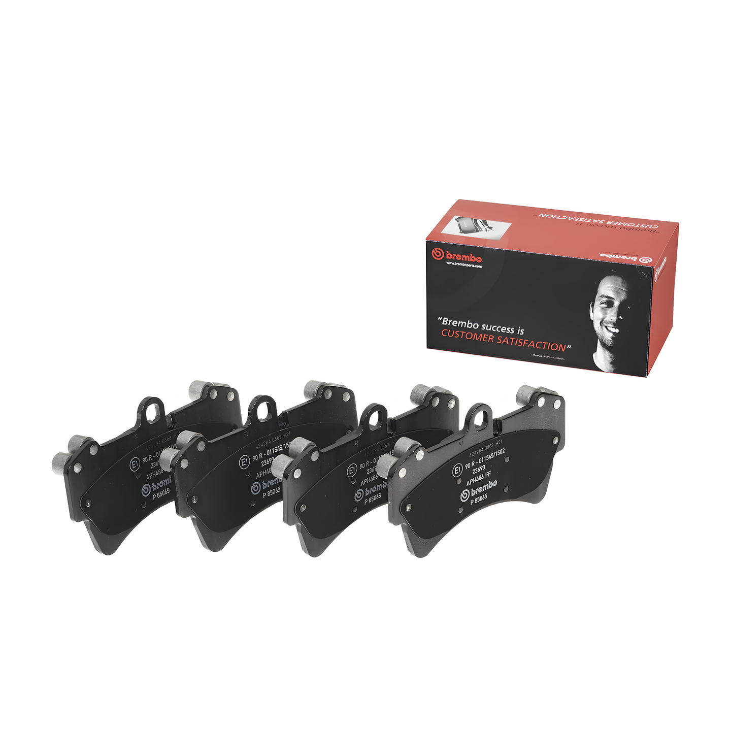 BREMBO P 85 065S AUDI SEMI-METALIC FRONT BRAKE PAD