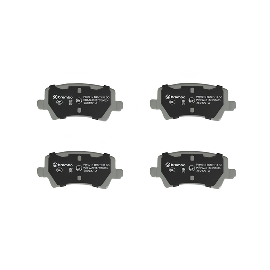 BREMBO P 85 073N PREMIUM CERAMIC VOLKSWAGEN REAR BRAKE PAD