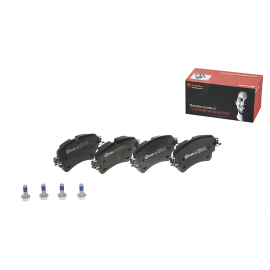 BREMBO P 85 161 AUDI SEMI-METALIC REAR BRAKE PAD