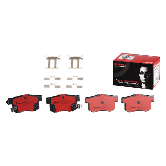 BREMBO P 28 039N HONDA PREMIUM CERAMIC REAR BRAKE PADS