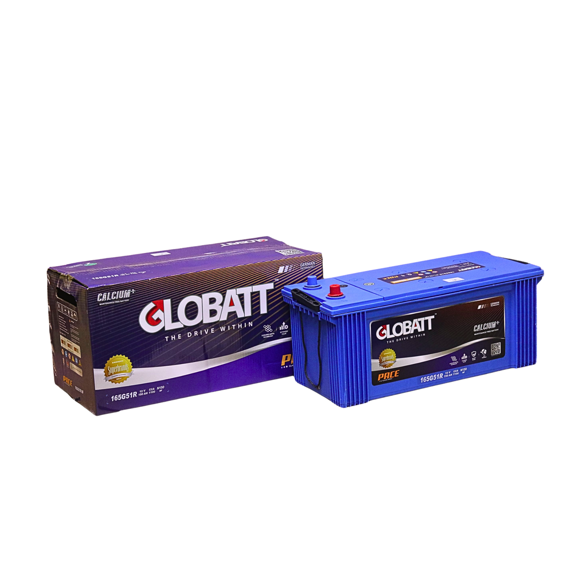 GLOBATT 165G51R/L(N150) JIS BATTERY