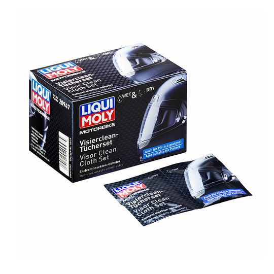 LIQUI MOLY MOTORBIKE VISOR CLEAN CLOTH SET