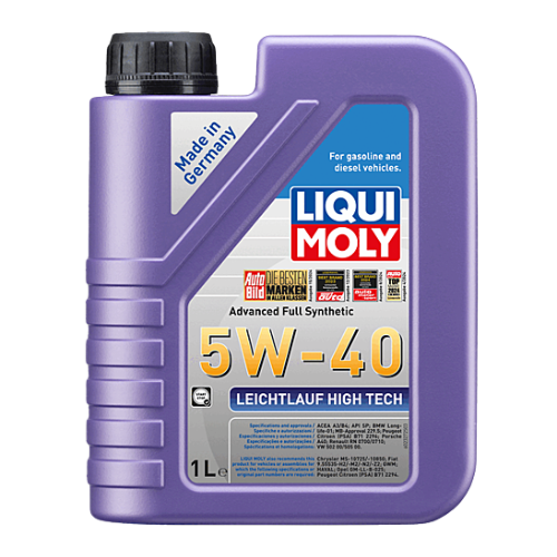 LIQUI MOLY LEICHTLAUF HIGH TECH FULLY SYNTHETIC 5W-40 ENGINE OIL 1L