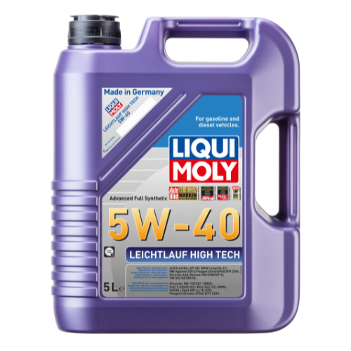 LIQUI MOLY LEICHTLAUF HIGH TECH FULLY SYNTHETIC 5W-40 ENGINE OIL 5L