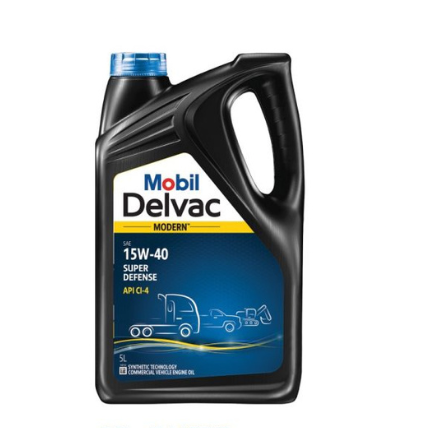 MOBIL DELVAC MODERN SUPER DEFENSE SYNTHETIC TECHNOLOGY 15W-40 ENGINE OIL 5L