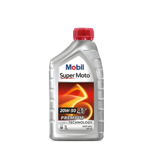 MOBIL SUPER MOTO MOTORCYCLE 20W-50 ENGINE OIL 1L