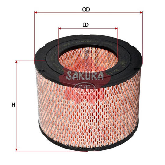 SAKURA TOYOTA A-1118 AIR FILTER