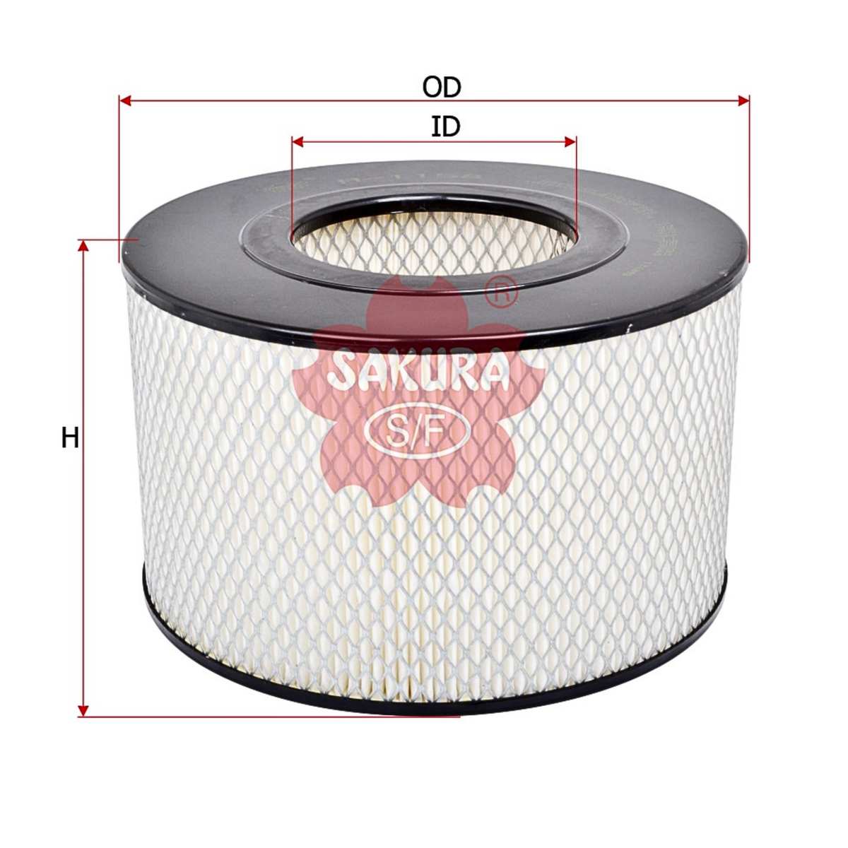 SAKURA TOYOTA A-1158 AIR FILTER