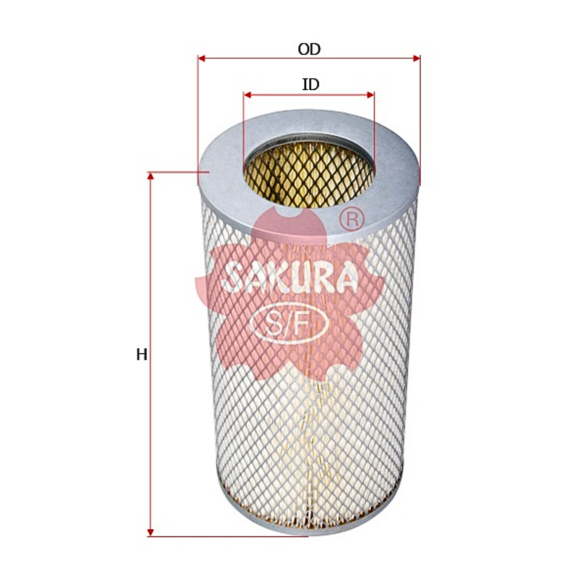 SAKURA TOYOTA A-1176 AIR FILTER