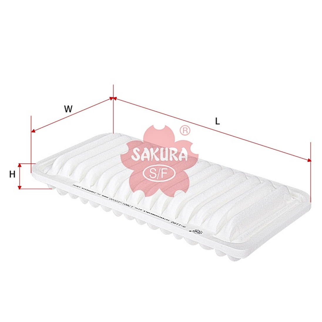 SAKURA TOYOTA A-1180 AIR FILTER