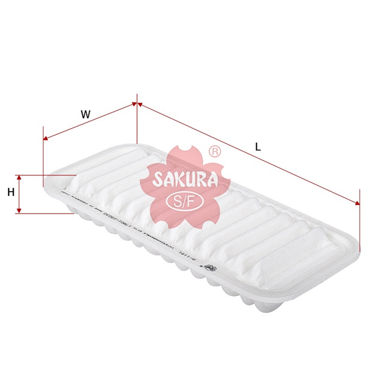 SAKURA TOYOTA A-1181 AIR FILTER