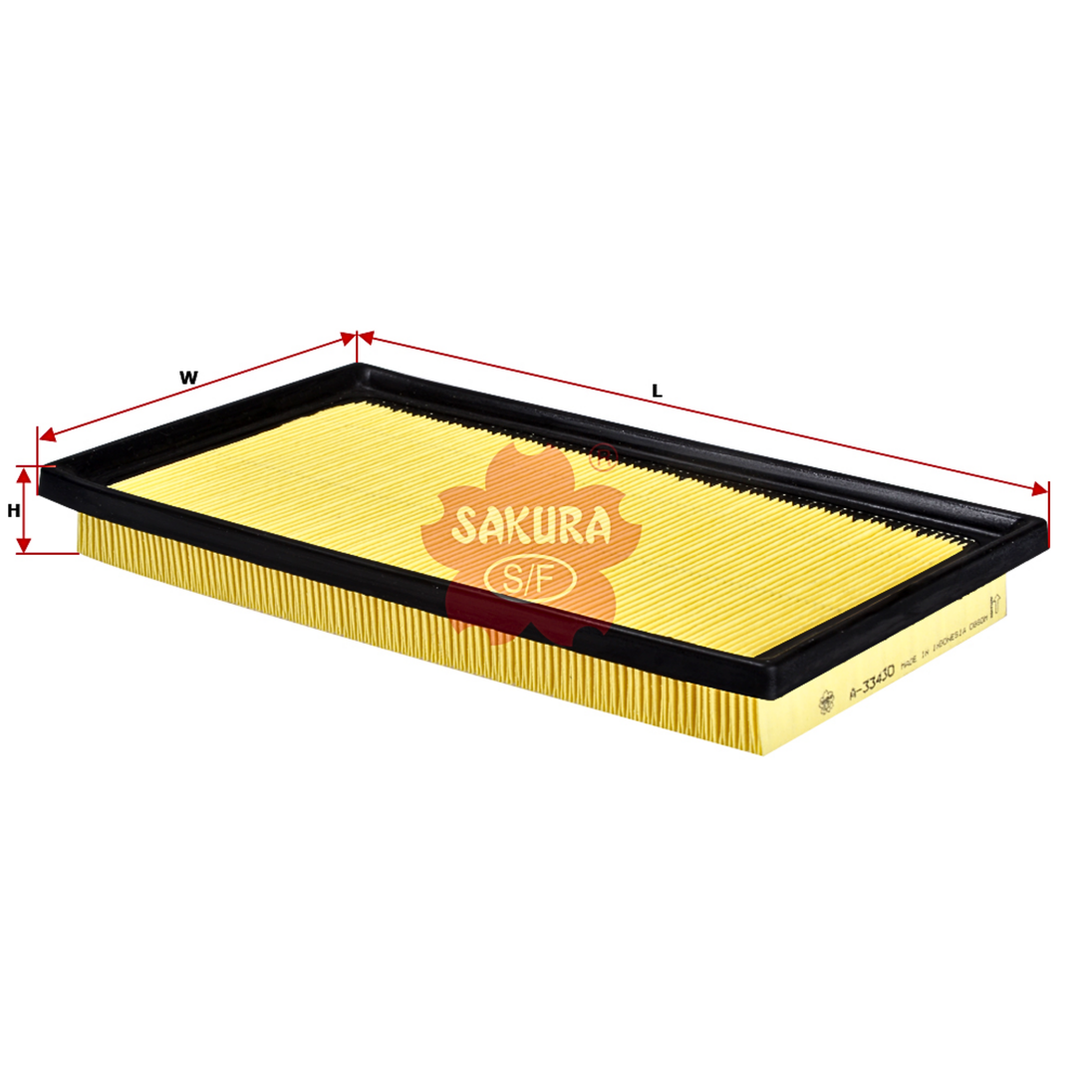 SAKURA TOYOTA A-33430 AIR FILTER