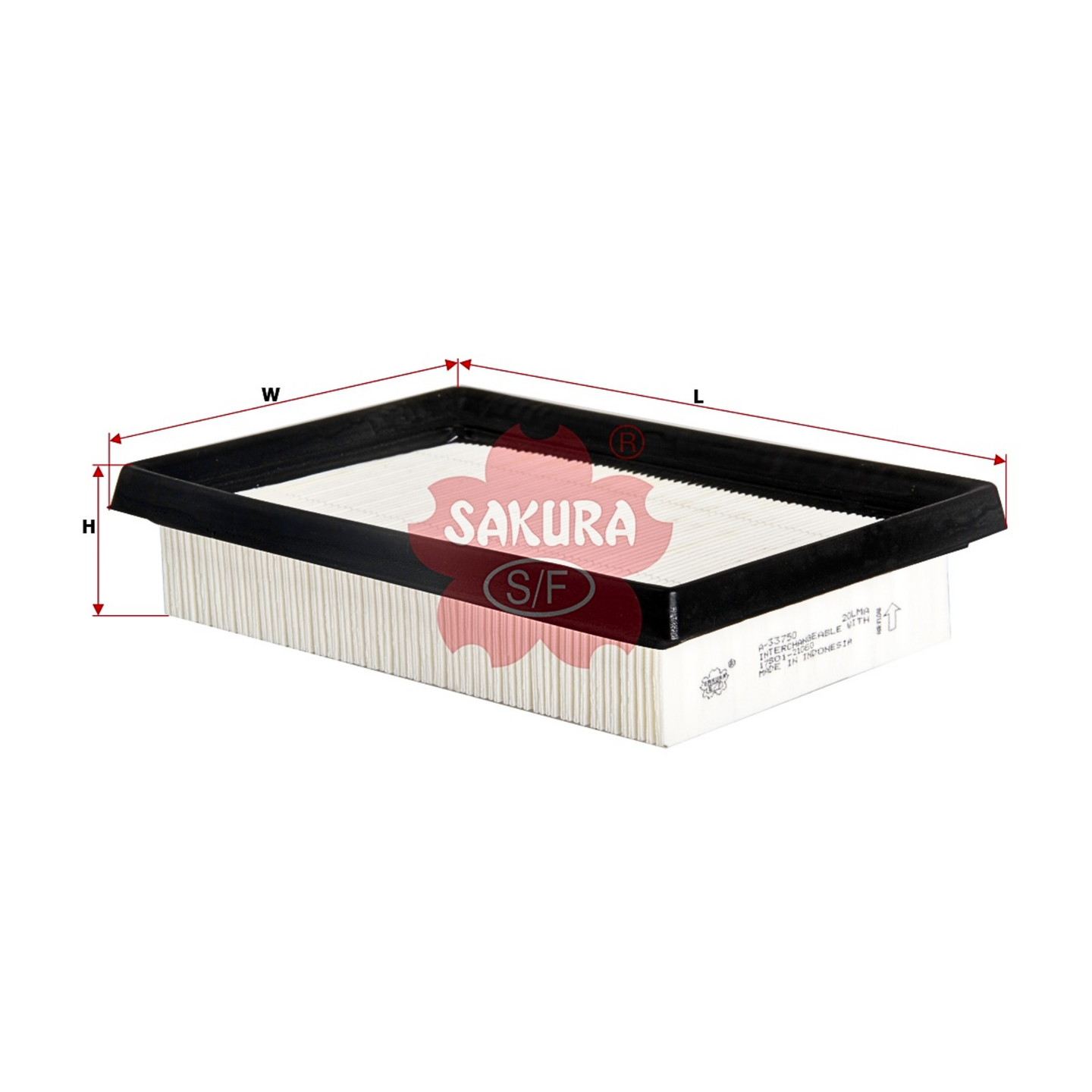 SAKURA TOYOTA A-33750 AIR FILTER