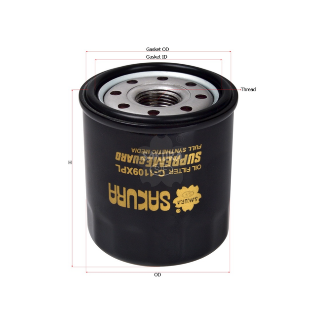 SAKURA C-1109XPL SUPREME GARD OIL FILTER