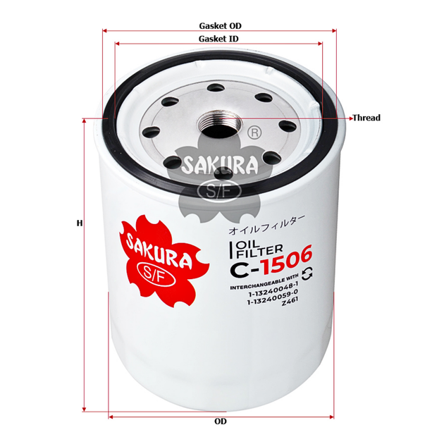 SAKURA HONDA C-1506 OIL FILTER