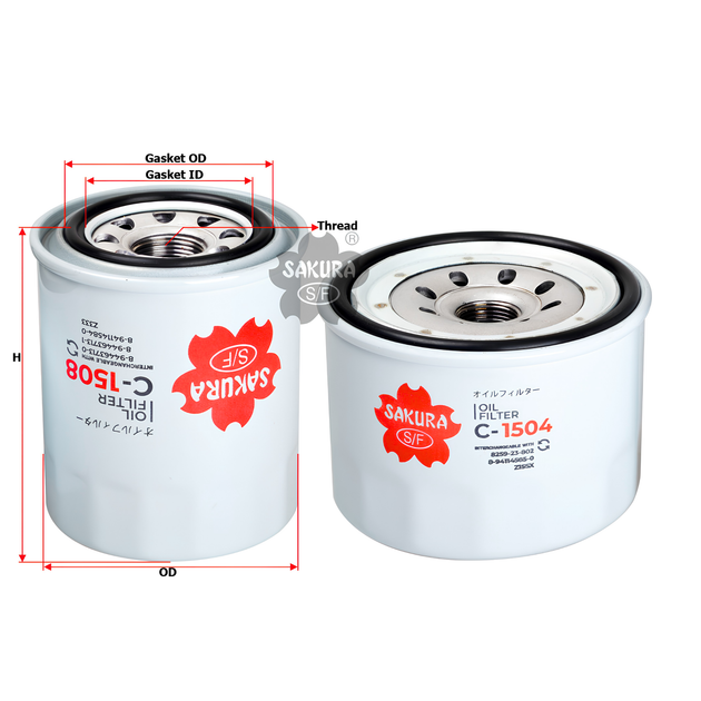 SAKURA HONDA C-1512-S OIL FILTER