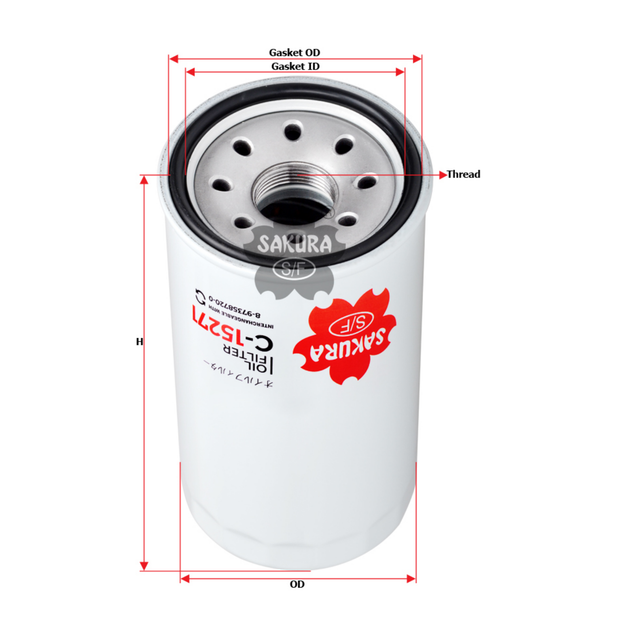 SAKURA HONDA C-15271 OIL FILTER