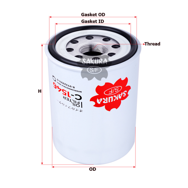 SAKURA HONDA C-1546 OIL FILTER