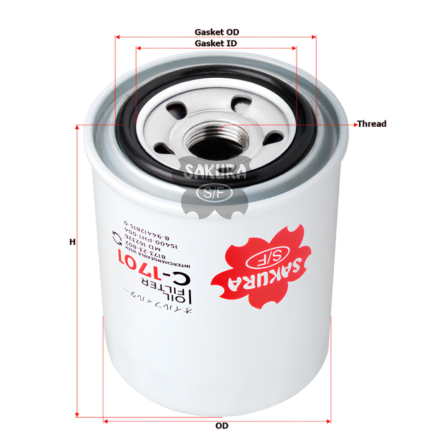 SAKURA MAZDA C-1701 OIL FILTER