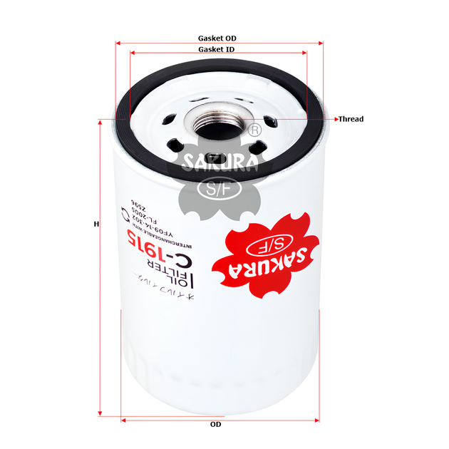 SAKURA MAZDA C-1915 OIL FILTER