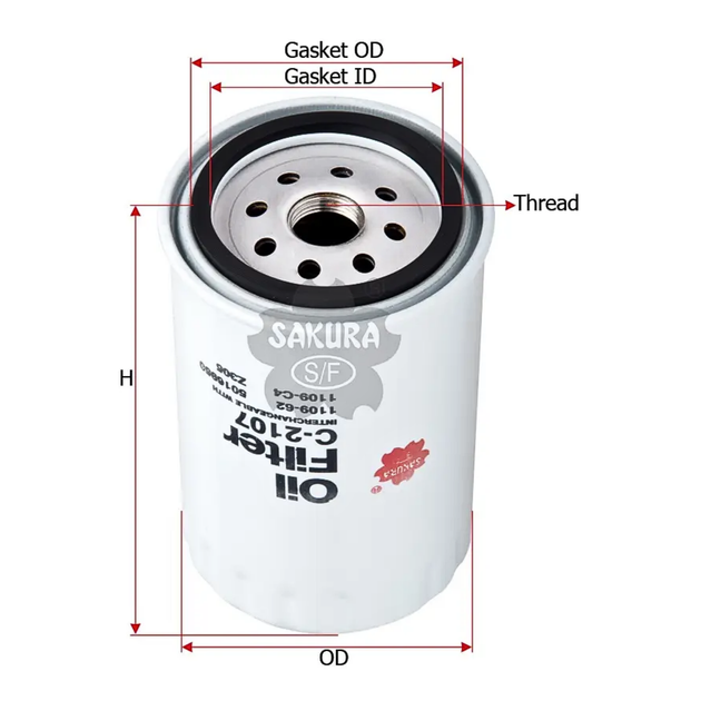 SAKURA C-2107 OIL FILTERS