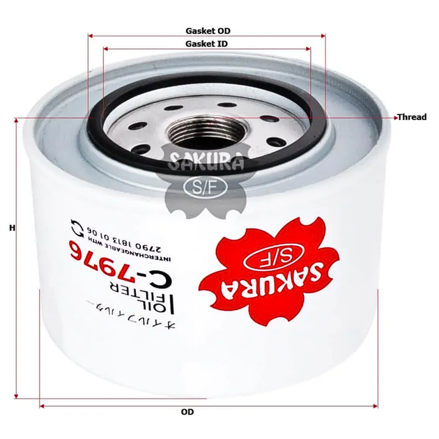 SAKURA C-7976 OIL FILTERS