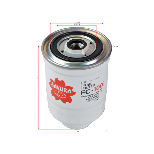 SAKURA MITSUBISHI FC-1001 FUEL FILTER