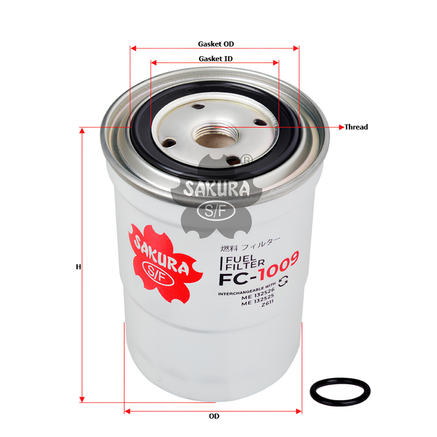 SAKURA MITSUBISHI FC-1009 FUEL FILTER