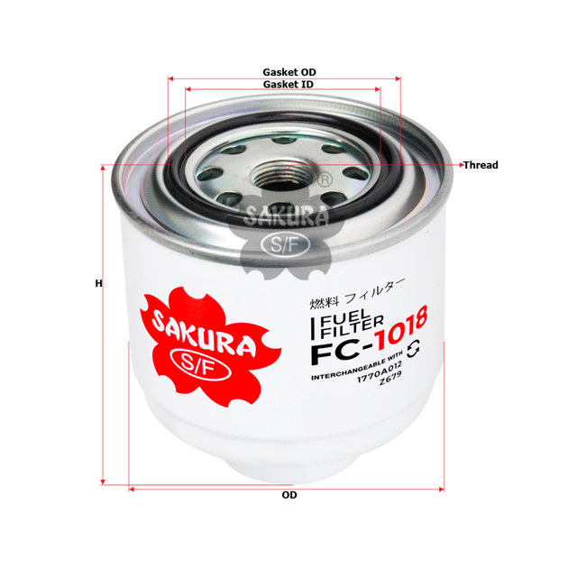 SAKURA MITSUBISHI FC-1018 FUEL FILTER